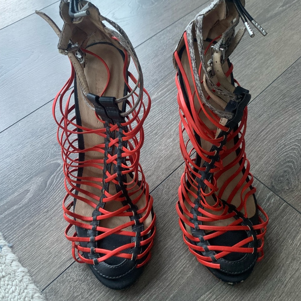 LAMB Leather Gladiator Heel Sz 9